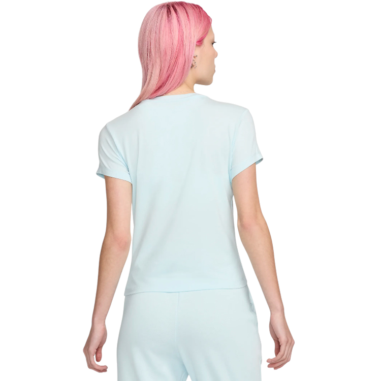 Tricou Nike W NSW NK CHLL KNT MD CRP XL Albastru deschis Femei photo 5